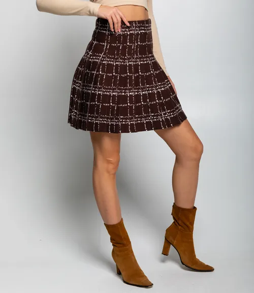 Юбка #КТ2011 (4), шоколадный