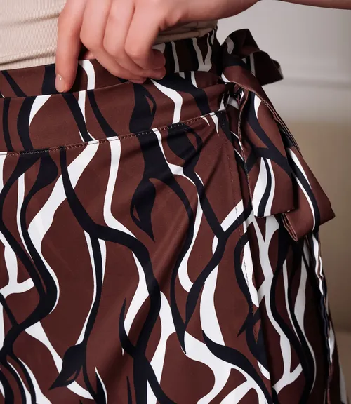 Юбка #ОКТ035011-2, шоколадный