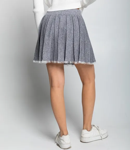 Юбка #КТ622 (4), серый