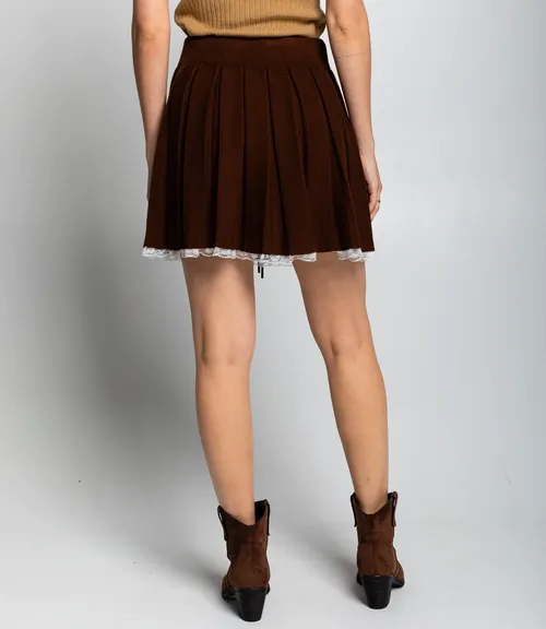 Юбка #КТ622 (4), шоколадный