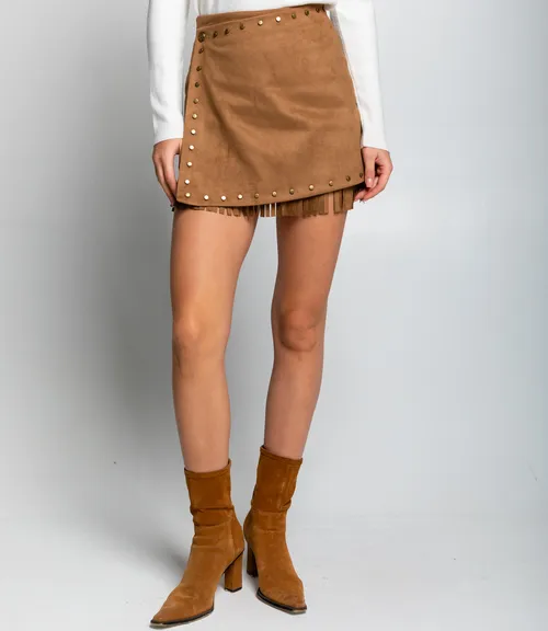 Юбка #КТ2510, коричневый