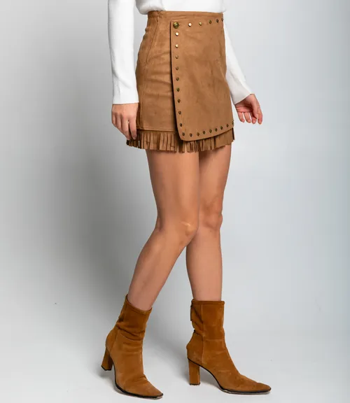 Юбка #КТ2510, коричневый