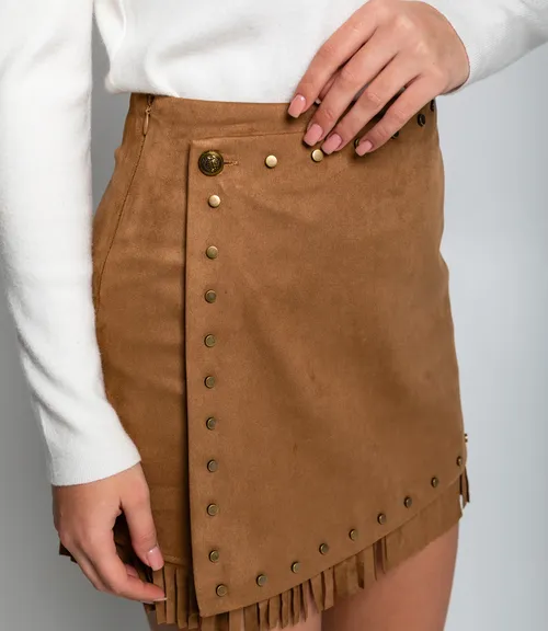 Юбка #КТ2510, коричневый