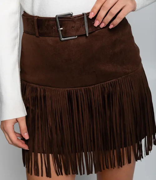 Юбка #КТ2516 (6), шоколадный