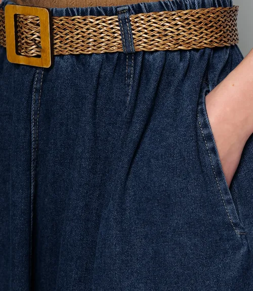 Джинсовая юбка #КТ2666 (1), синий