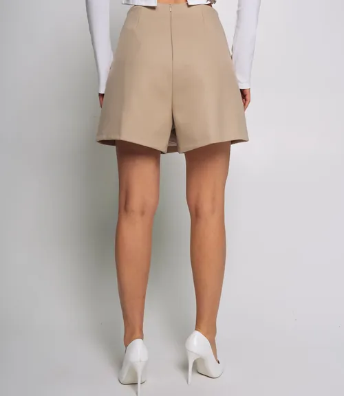 Юбка-шорты #КТ8662, бежевый