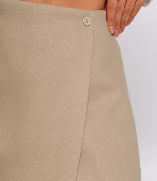 Юбка-шорты #КТ8662, бежевый