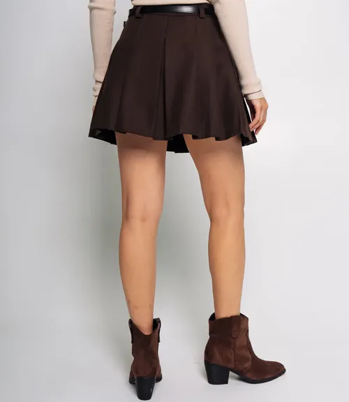Юбка #КТ8668, шоколадный