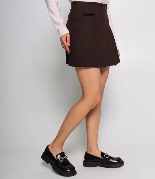Юбка #КТ9972, шоколадный