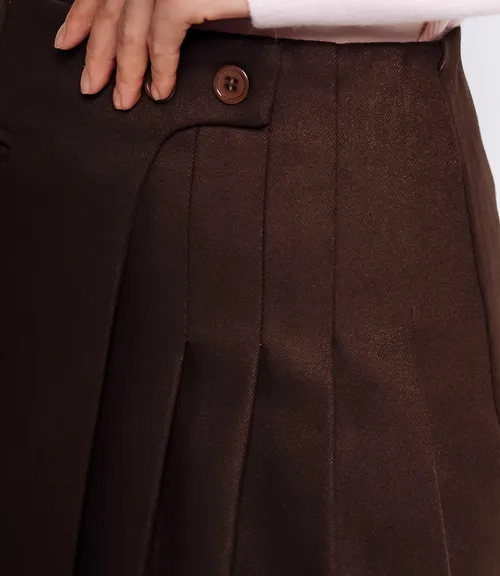 Юбка #КТ9972, шоколадный