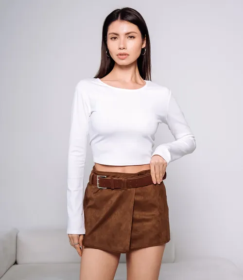 Юбка #КТ8831, коричневый