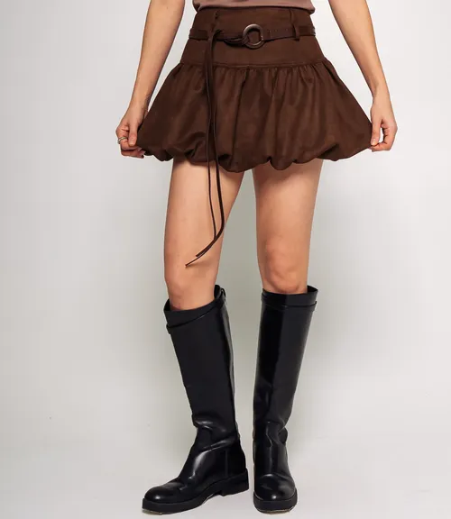 Юбка #КТ2851, шоколадный
