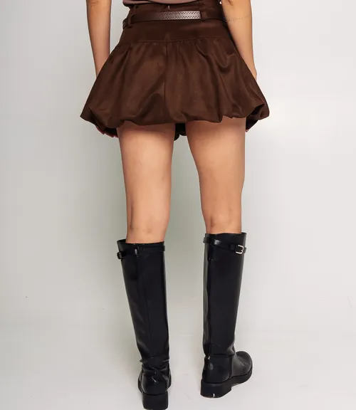 Юбка #КТ2851, шоколадный