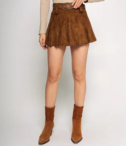 Юбка #КТ6131 (1), коричневый