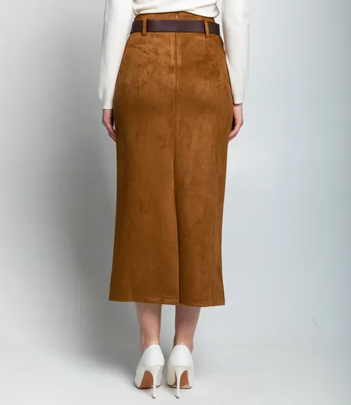 Юбка #КТ335 (1), коричневый