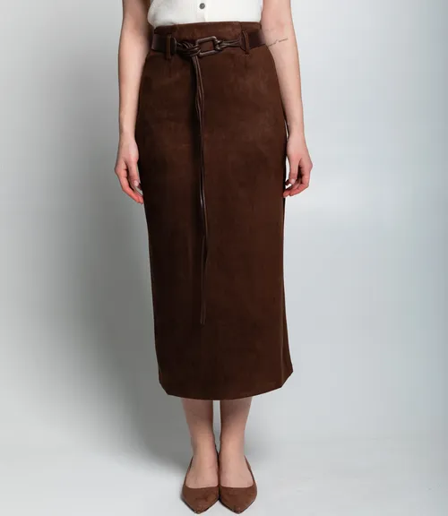 Юбка #КТ335 (1), шоколадный