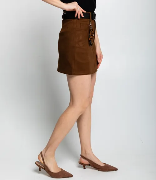 Юбка #КТ8525 (1), шоколадный