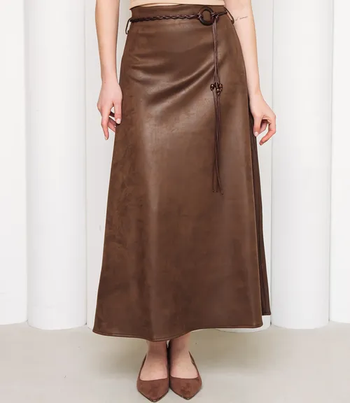 Юбка #КТ2213 (1), коричневый