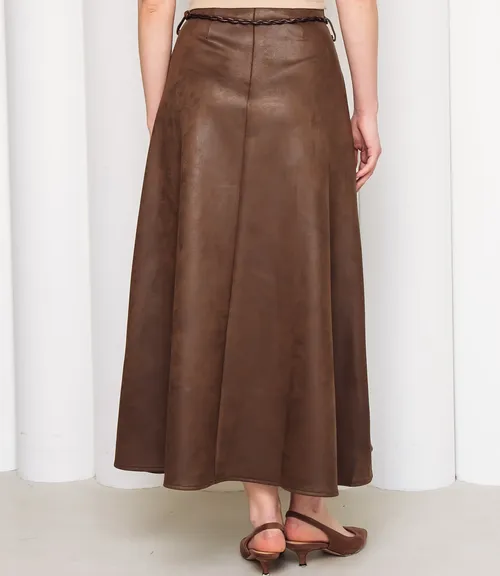 Юбка #КТ2213 (1), коричневый