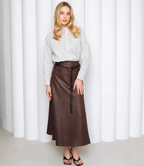 Юбка #КТ2213 (1), шоколадный