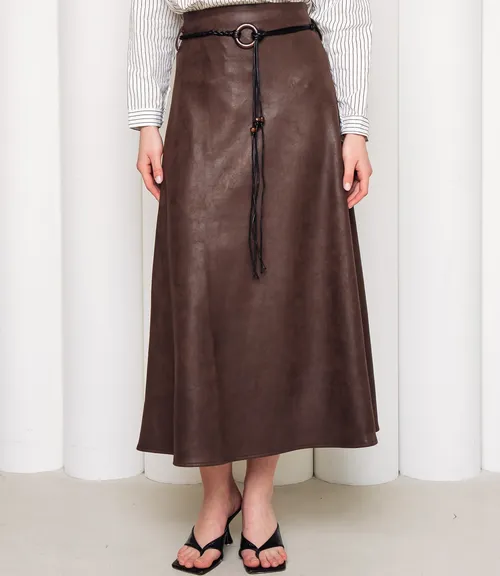 Юбка #КТ2213 (1), шоколадный