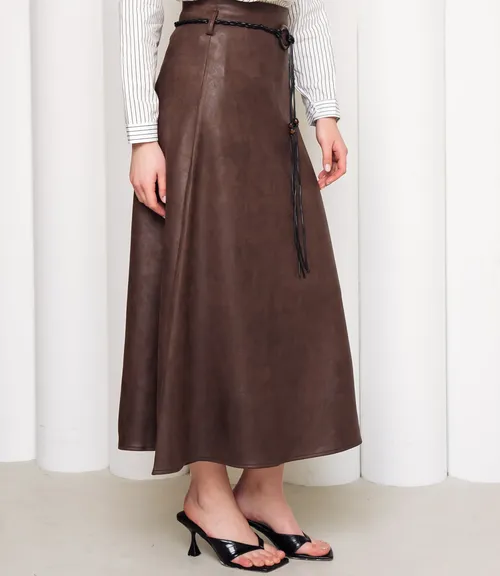Юбка #КТ2213 (1), шоколадный
