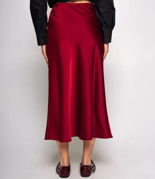 Юбка #КТ2103, бордовый - фото 4