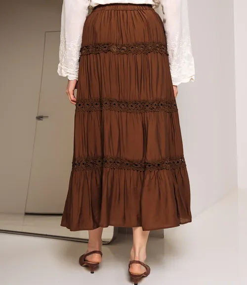 Юбка #КТ815 (9), шоколадный
