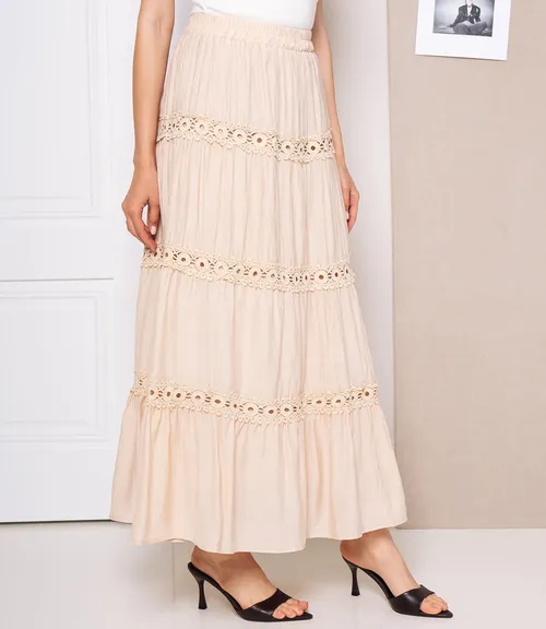 Юбка #КТ815 (9), бежевый