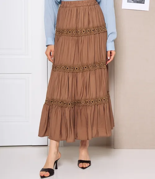 Юбка #КТ815 (9), коричневый
