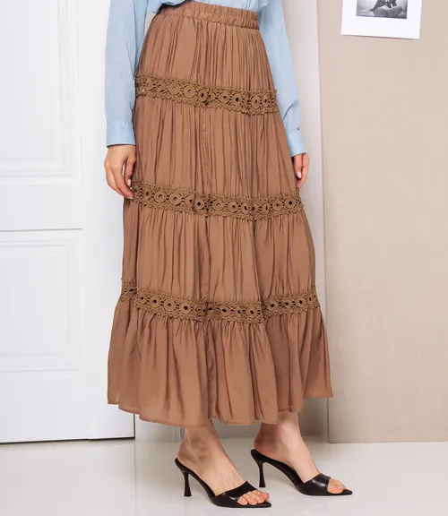 Юбка #КТ815 (9), коричневый