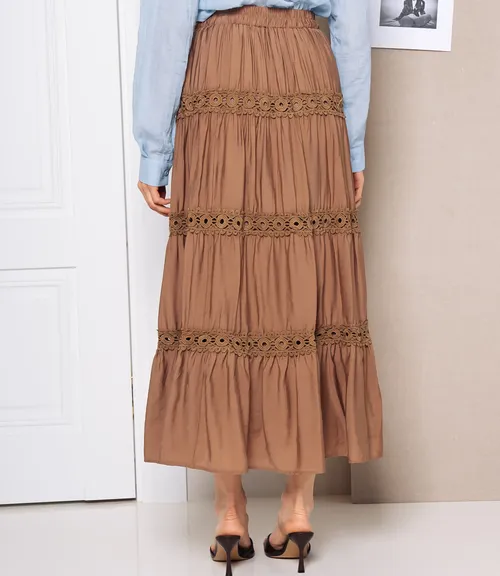 Юбка #КТ815 (9), коричневый