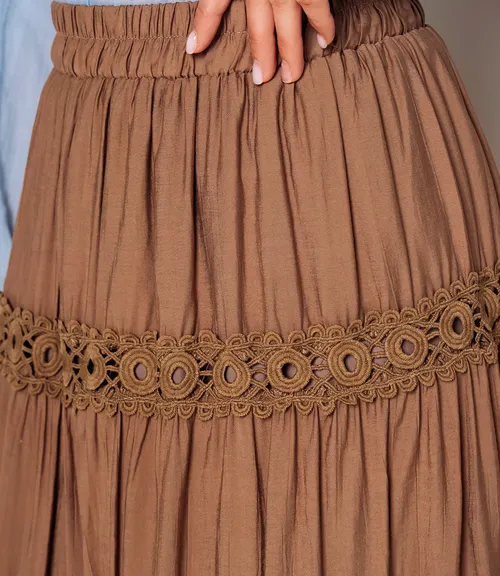 Юбка #КТ815 (9), коричневый