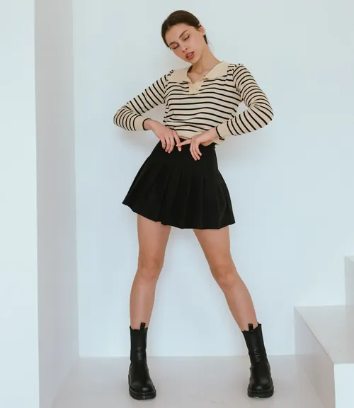 Юбка #КТ622 (1), чёрный - фото 4