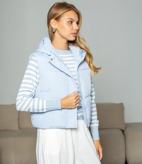 Жилет #КТ736 (2), голубой
