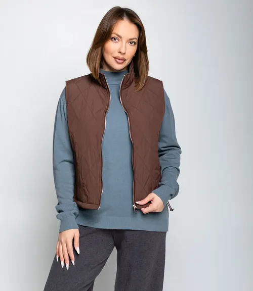 Жилет #КТ741, шоколадный