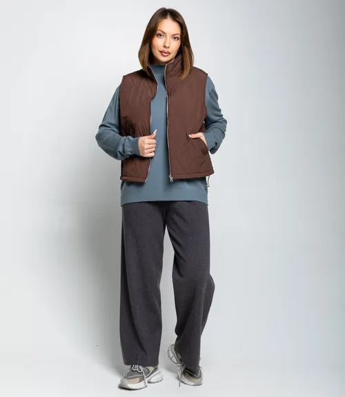 Жилет #КТ741, шоколадный