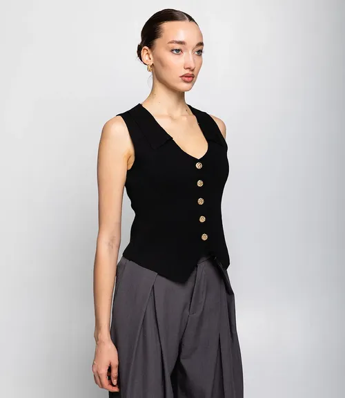 Жилет #КТ103 (7), чёрный