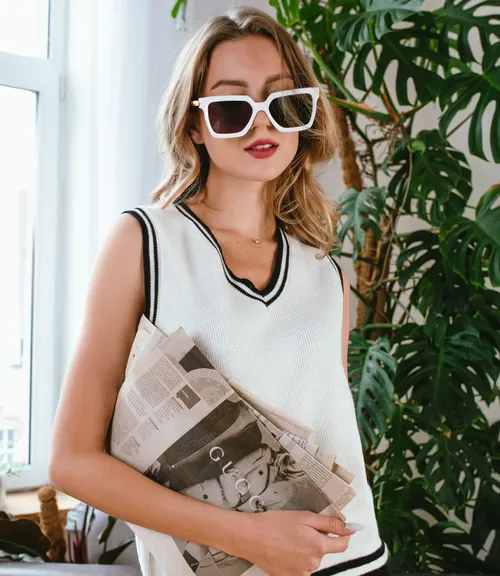 Жилет #КТ7729, белый - фото 5