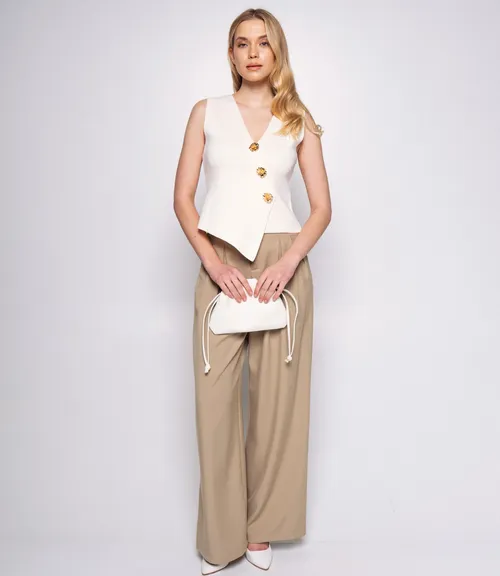 Жилет #КТ5038, кремовый