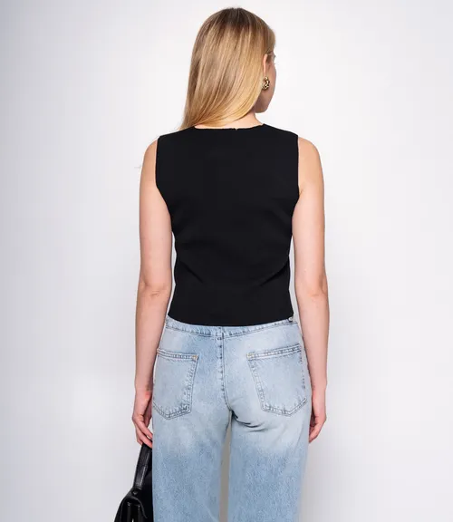 Жилет #КТ5038, чёрный