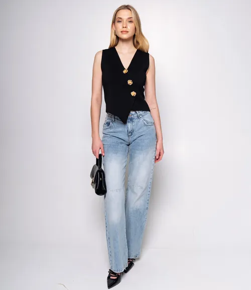 Жилет #КТ5038, чёрный