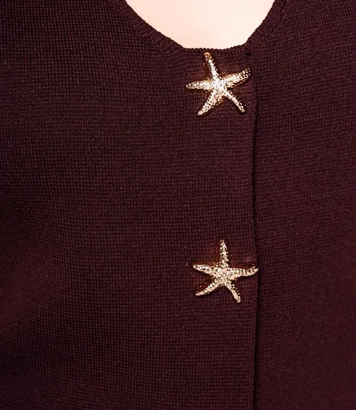 Жилет #КТ5034, шоколадный