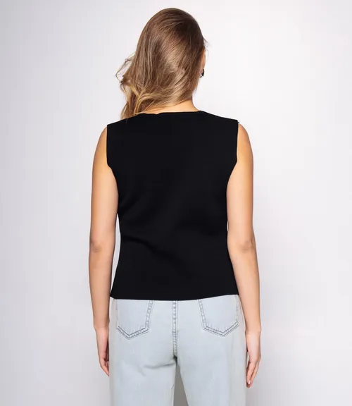 Жилет #КТ5034, чёрный